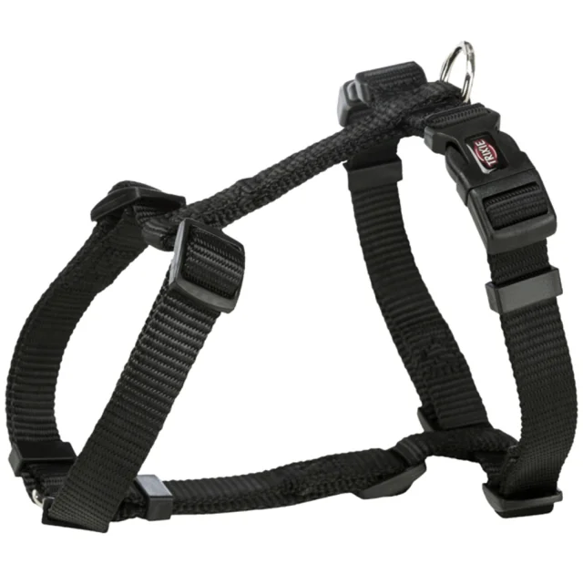 Шлея Trixie Premium H-Harness для собак, 60-87 см, 25 мм, размер L, черный