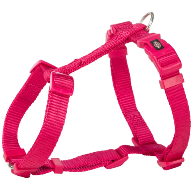 Шлея Trixie Premium H-Harness для собак, 60-87 см, 25 мм, размер L, фуксия