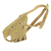 Намордник Cristel для собак, кожаный, "Доберман, Овчарка", бежевый