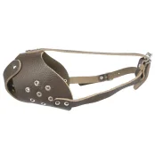 Намордник Cristel для собак, кожаный, "питбультерьер-1", коричневый