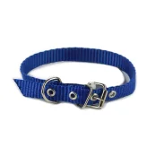 Нашийник Cristel для собак, нейлон, 15 мм / 40 см, синій