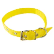 Нашийник Cristel для собак, нейлон, 20 мм / 50 см, жовтий