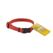 Нашийник Cristel для собак, нейлон, з пластиковою пряжкою, 15 мм / 40 см, червоний