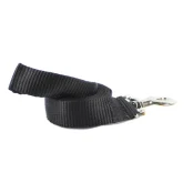 Повідець Cristel для собак, нейлон, 30 мм / 2 м, чорний