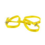 Шлейка Cristel для собак, нейлон, 15 мм/24-34 см/45-55 см, жовтий