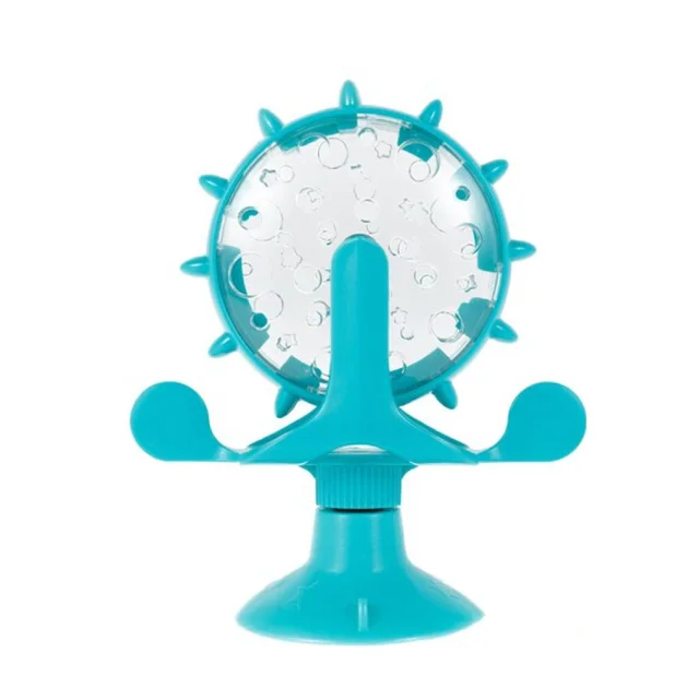 Игрушка-кормушка AnimAll CrazZzy Колесо Фортуны на присоске, для кошек, мятный