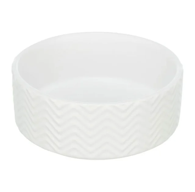 Миска Trixie Ceramic Bowl для собак и кошек, керамика, белая, 1.6 л/20 см