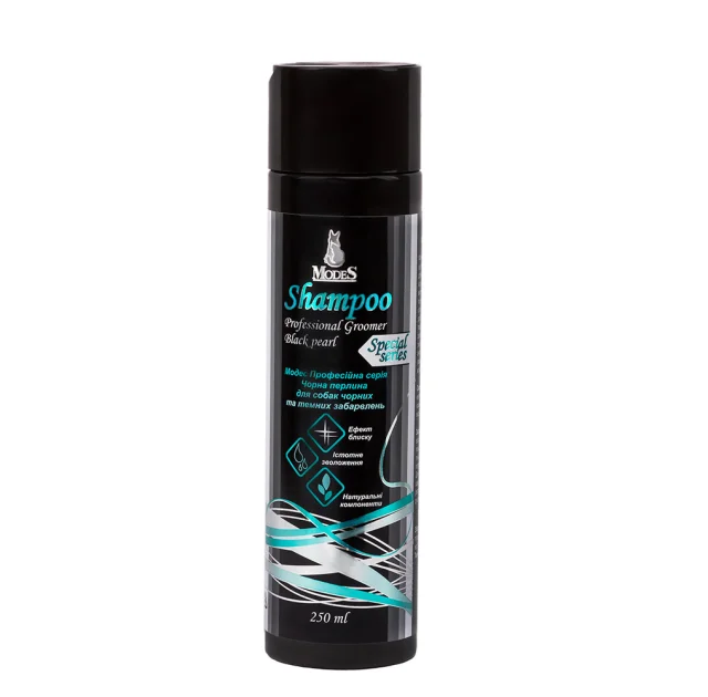 Шампунь Modes Shampoo Professional Groomer Чёрная жемчужина для собак черных и темных расцветок, 250 мл