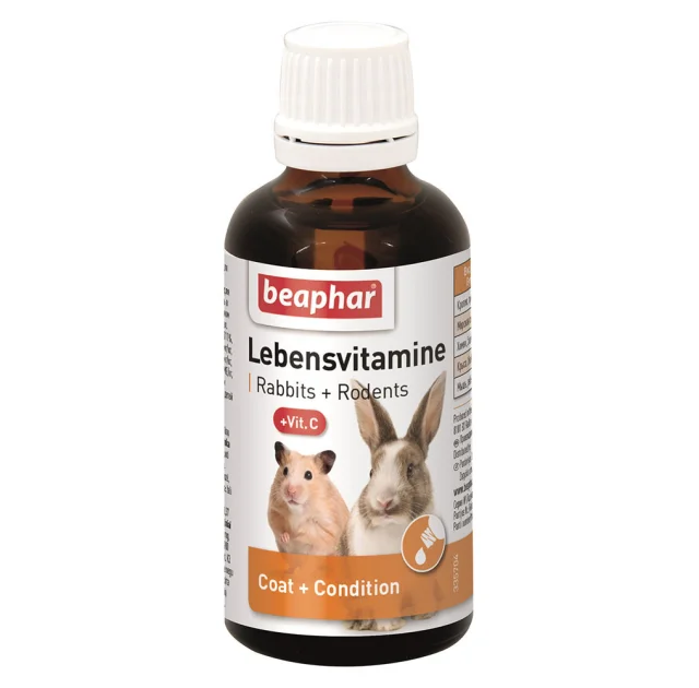 Витаминная добавка Beaphar Lebensvitamine для грызунов, капли, 50 мл