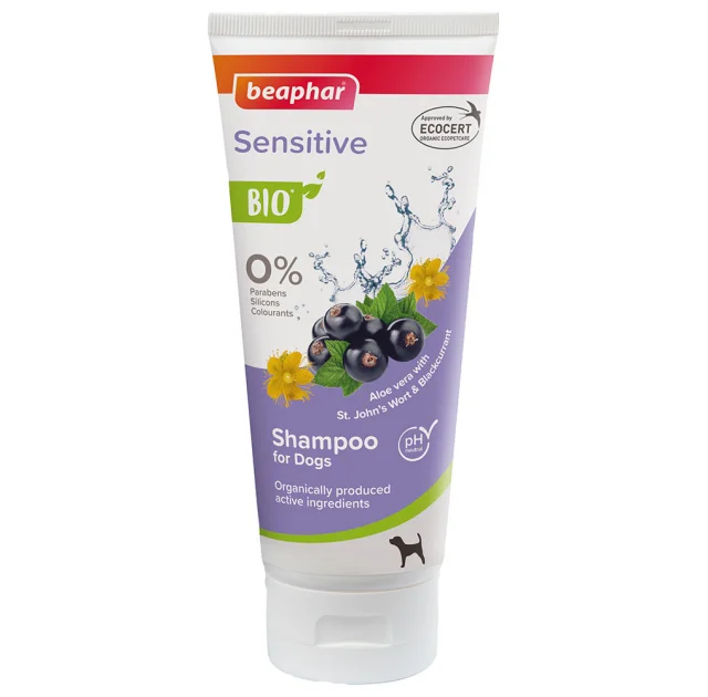 Шампунь Beaphar Shampoo Sensitive BIO для собак с чувствительной кожей, органик, 200 мл