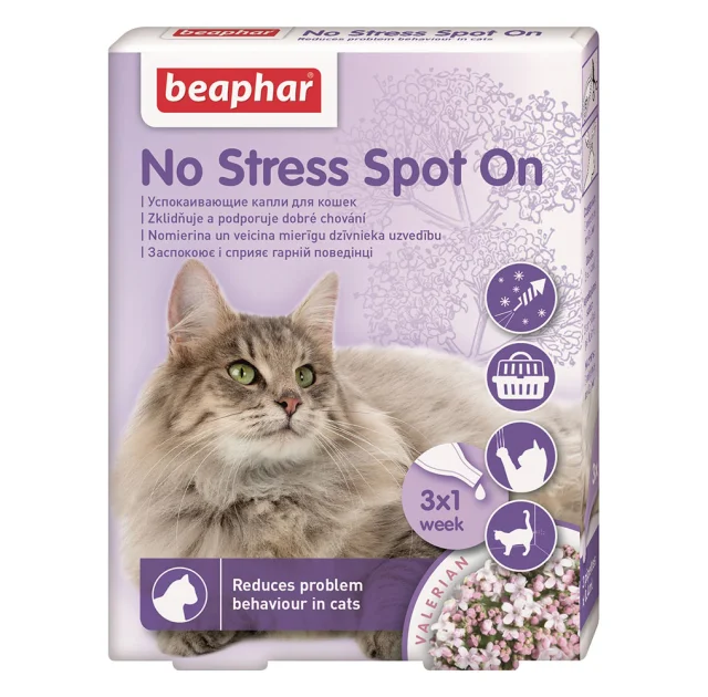 Капли Beaphar No Stress Spot On Саt успокаивающие, для кошек, цена за 1 пипетку