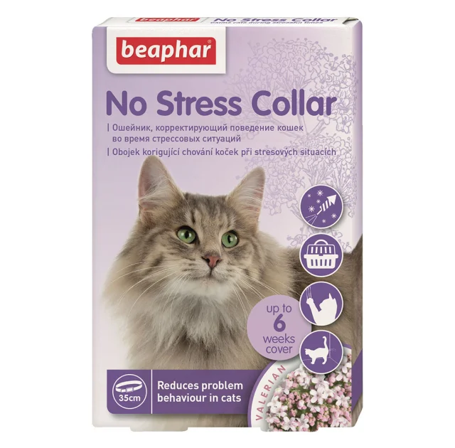 Нашийник Beaphar No Stress Collar Cat заспокійливий, для котів, 35 см