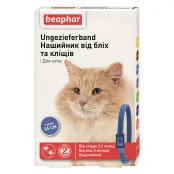 Нашийник Beaphar Ungezieferband від бліх та кліщів для котів, синій, 35 см