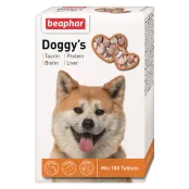 Вітамінізовані ласощі Beaphar Doggy’s Mix для собак, мікс, 180 табл Вітамінізовані ласощі Beaphar Doggy’s Mix для собак, мікс, 180 табл