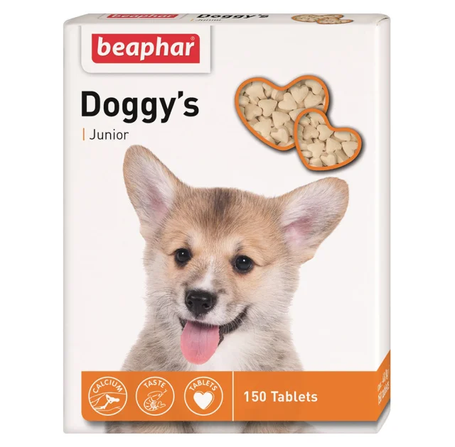 Витаминизированное лакомство Beaphar Doggy’s Junior для щенков, 150 табл