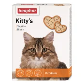 Витаминизированное лакомство Beaphar Kitty's Taurin Biotin для кошек, с таурином и биотином, 75 табл
