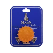 Игрушка Modes Denta мяч мина для собак, размер XS, 4 см, оранжевый