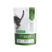 Влажный корм Natures Protection Kitten Beef, для котят, с говядиной, 100 г