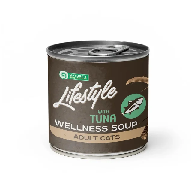 Консервы Natures Protection Lifestyle Sensetive Digestion Tuna для кошек с чувствительным пищеварением, тунцовый суп, 140 г