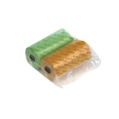 Пакети Croci для уборки собачих фекалій, оранжевий/зелений, 2 шт по 20 пакетів