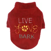 Батник Paw Star Plush для собак, розмір S, бургундія Батник Paw Star Plush для собак, розмір S, бургундія