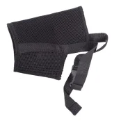 Намордник Природа №4 м'який, для собак, дог, нейлоновий, чорний