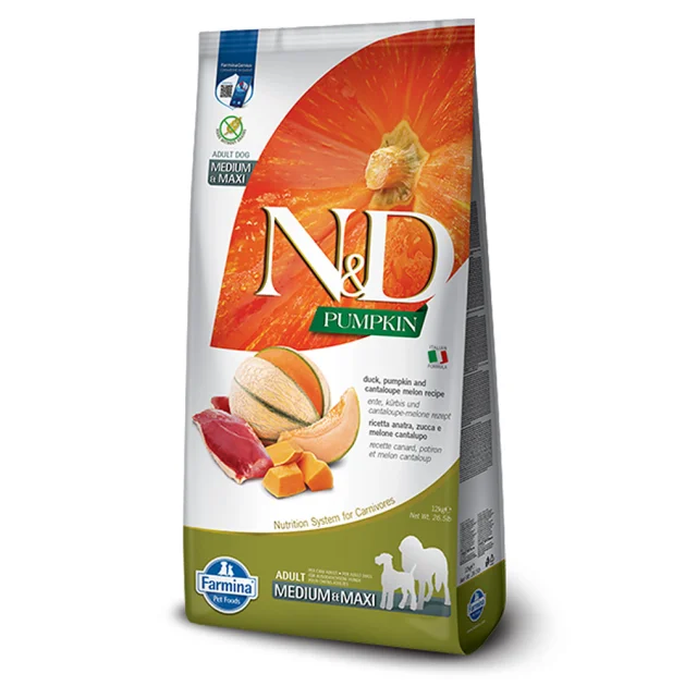 Сухой беззерновой корм Farmina Pumpkin Duck&Cantaloupe Adult для