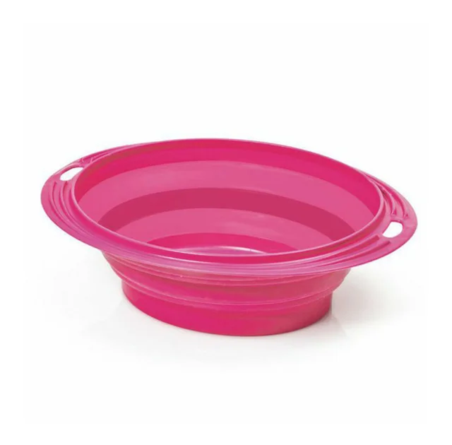 Миска Georplast Squeeze Oval Big раскладная походная для животных, 1 л, 23×17×7 см
