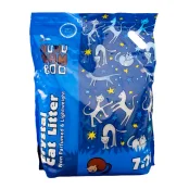 Силикагелевый наполнитель Agros Trading Silica Gel Crystal Cat для кошачьего туалета, 7.2 л