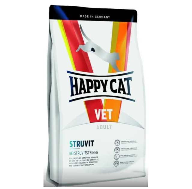 Сухой корм Happy Cat Vet Diet Struvit для взрослых кошек с мочекаменной болезнью, 4 кг