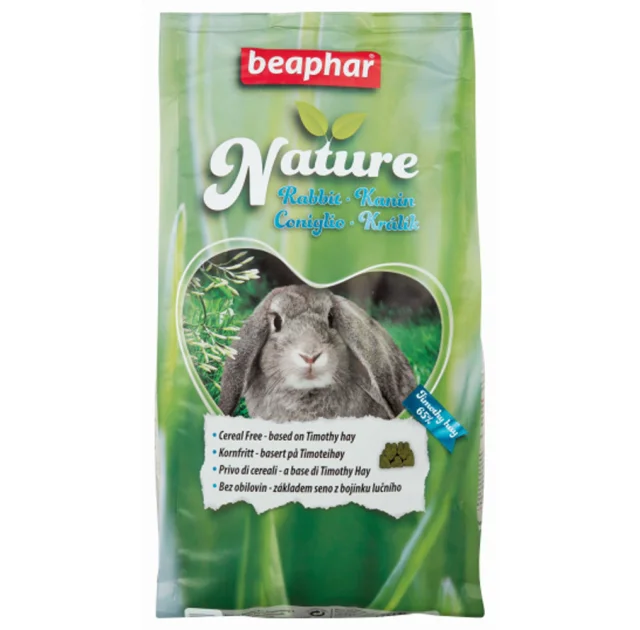 Беззерновой корм Beaphar Nature Rabbit для кроликів, з тимофіївки, 1.25 кг