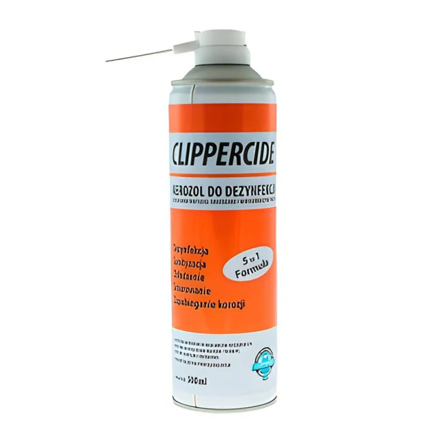 Аэрозоль Clippercide Spray 500 для стерилизации и смазки машинок и триммеров, 500 мл.
