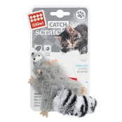 Іграшка GiGwi Catch&Scratch Єнот для котів, з котячою м'ятою, 8 см