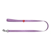 Повідець світловідбиваючий WAUDOG Re-cotton для собак, бавовна, L-XXL, 25 мм/200 см, фіолетовий