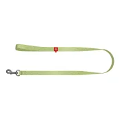 Повідець світловідбиваючий WAUDOG Re-cotton для собак, з QR паспортом, бавовна, S, 15 мм/150 см, салатовий