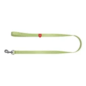 Повідець світловідбиваючий WAUDOG Re-cotton для собак, з QR паспортом, бавовна, M, 20 мм/200 см, салатовий