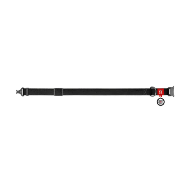 Ошейник водостойкий WAUDOG Waterproof для собак, светящийся, металл, S, 15 мм/23-35 см, черный