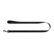 Повідець водостійкий WAUDOG Waterproof для собак, світиться, метал, L-XXL, 20 мм/305 см, чорний