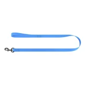 Повідець водостійкий WAUDOG Waterproof для собак, світиться, метал, L-XXL, 25 мм/305 см, блакитний