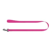 Повідець водостійкий WAUDOG Waterproof для собак, світиться, метал, L-XXL, 25 мм/305 см, рожевий