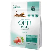 Сухой корм Optimeal для котят, с курицей, 200+200 г