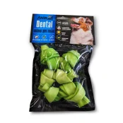 Кістка AnimAll Dental мюнхенська вузлова, для собак, зі спіруліною, 8-9 см, 3 штуки