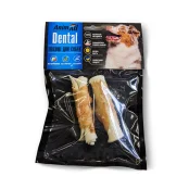 Ласощі AnimAll Dental трубочка рулетик, для собак, з м'ясом курки, 9-10 см, 2 штуки