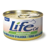 Консерви LifeCat Tuna With Alaska Pollock для дорослих котів, тунець та тріска, 85 г