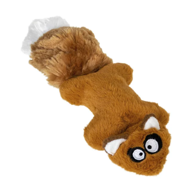Игрушка GiGwi Plush Белка для собак, с двумя пищалками, 24 см