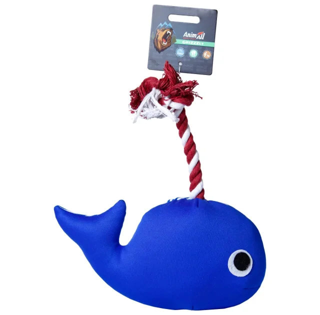 Мягкая игрушка AnimAll GrizZzly Кит, для собак, с пищалкой, 23×25×8 см