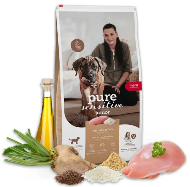 Сухий корм MERA ps Junior Truthan&Reis для юніорів, індичка та рис, 4 кг