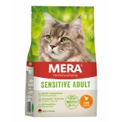 Сухой корм Mera Cats Sensitive Adult Chicken для взрослых кошек с чувствительным пищеварением, с курицей, 400 г