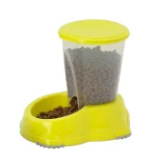 Автоматическая кормушка Moderna Смарт для собак и кошек, 1.5 л, лимонная, 23×15×21 см