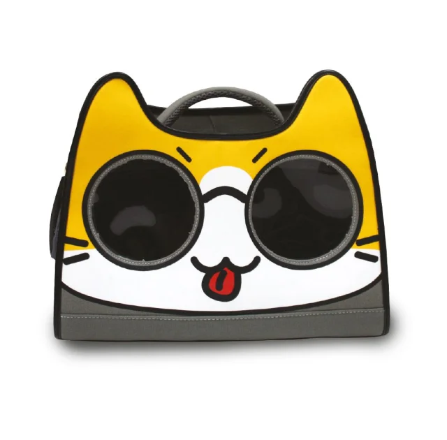 Рюкзак Croci Catmania Tomodachi для котов до 10 кг, серый, 40×20×36 см